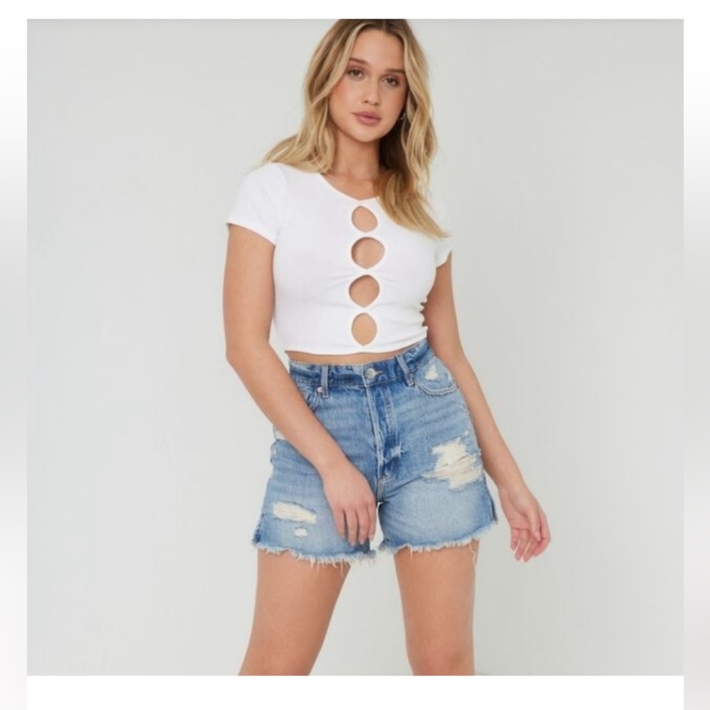 garage cut off vintage shorts